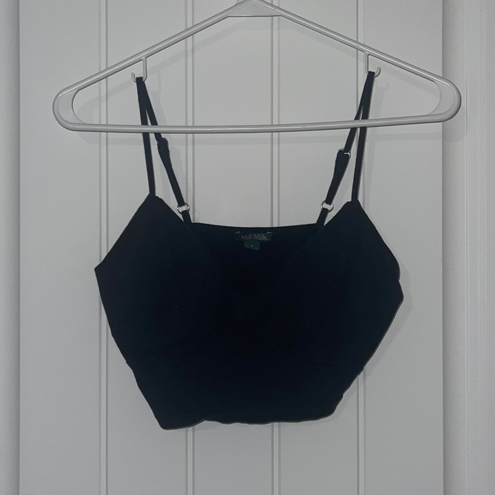 Wild Fable Black Crop Top